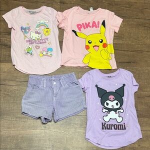 Girls Cat & Jack Hello Kitty Sanrio Bundle